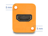 Delock D-Typ Modul HDMI-A Buchse zu Buchse 4K orange