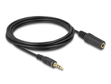 Delock Verlängerungskabel Audio Klinke 3,5 mm Stecker / Buchse 3 m