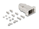 Delock Gehäuse für D-Sub 9 Pin Stecker / Buchse mit Zugentlastung Zinklegierung