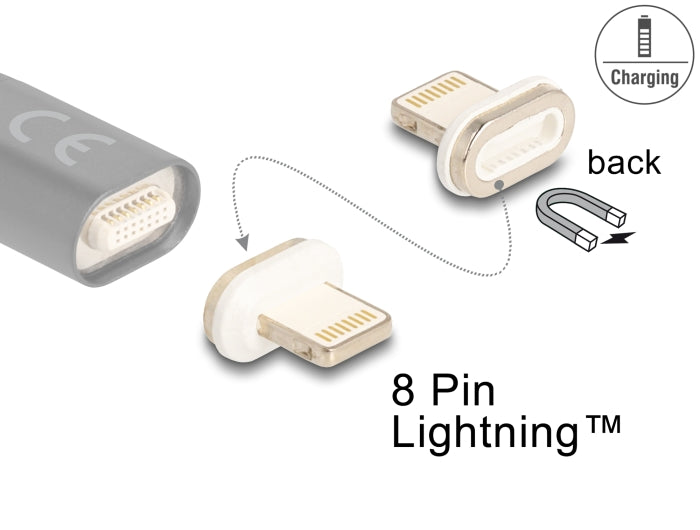 Delock Magnetischer Adapter 8 Pin Lightning™ Stecker