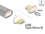 Delock Magnetischer Adapter USB Typ Micro-B Stecker