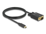 Delock Kabel USB Type-C™ Stecker > VGA Stecker (DP Alt Mode) 1 m schwarz