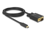 Delock Kabel USB Type-C™ Stecker > VGA Stecker (DP Alt Mode) 2 m schwarz