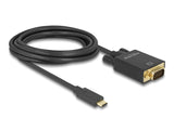Delock Kabel USB Type-C™ Stecker > VGA Stecker (DP Alt Mode) 3 m schwarz