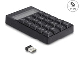 Delock 2 in 1 USB Typ-A Nummernblock mit Taschenrechner Funktion 2,4 GHz kabellos schwarz