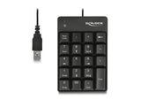 Delock USB Nummernblock 19 Tasten schwarz