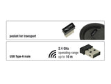 Delock Ergonomische vertikal optische 5-Tasten Maus 2,4 GHz kabellos - Lautlos