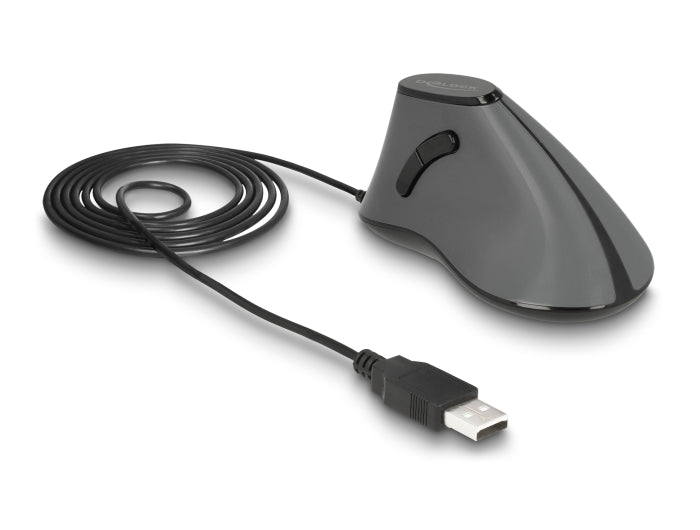 Delock Ergonomische optische 5-Tasten vertikal USB Maus