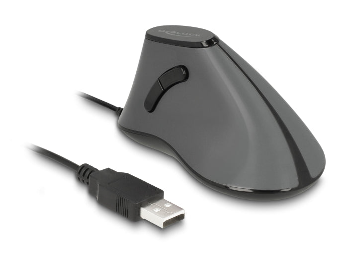 Delock Ergonomische optische 5-Tasten vertikal USB Maus
