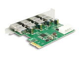 Delock PCI Express x1 Karte zu 4 x extern USB Typ-A Buchse USB 5 Gbps