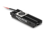 Delock Kühlkörper mit Lüfter für M.2 SSD 2280 schwarz
