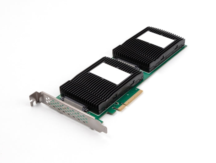 Delock PCI Express 4.0 x8 Karte zu 2 x intern U.2 NVMe SFF-8639 - Bifurcation (LxB: 236 x 87 mm)