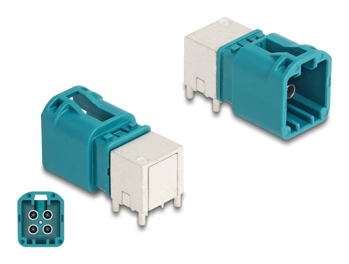 Delock Mini FAKRA Z Stecker quad gewinkelt B-Typ PCB