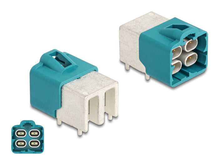 Delock Easy HighspeedData quad Stecker gewinkelt für PCB