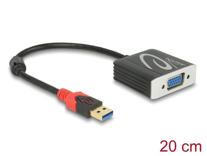 Delock Adapter USB 5 Gbps Typ-A Stecker zu VGA Buchse