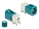 Delock Mini FAKRA Stecker single gewinkelt A-Typ PCB