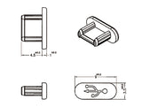 Delock Staubschutz für USB 2.0 Micro-B Buchse ohne Griff 10 Stück schwarz