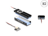 Delock Kühlkörper mit Lüfter für M.2 SSD 2280 schwarz