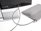 Navilock Dual Notebook Sicherungskabel mit Schlüssel für Kensington Slot 3 x 7 mm und Nano Slot 2,5 x 6 mm