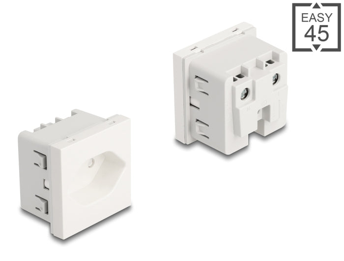 Delock Easy 45 Schutzkontakt-Steckdose T13 Schweiz 45 x 45 mm