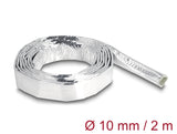 Delock Kabelschlauch aus Glasfasergeflecht und Aluminium 2 m x 10 mm