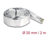 Delock Kabelschlauch aus Glasfasergeflecht und Aluminium 2 m x 20 mm