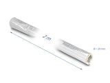 Delock Kabelschlauch aus Glasfasergeflecht und Aluminium 2 m x 20 mm