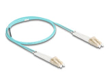 Delock LWL Kabel LC Duplex zu LC Duplex Multimode OM3 winkelbar 1 m