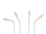 Delock LWL Kabel LC Duplex zu LC Duplex Multimode OM3 winkelbar 10 m