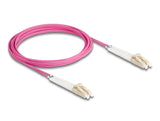 Delock LWL Kabel LC Duplex zu LC Duplex Multimode OM4 winkelbar 3 m