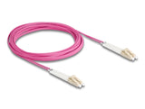Delock LWL Kabel LC Duplex zu LC Duplex Multimode OM4 winkelbar 5 m