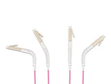 Delock LWL Kabel LC Duplex zu LC Duplex Multimode OM4 winkelbar 5 m