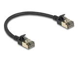 Delock RJ45 Netzwerkkabel Cat.8.1 F/FTP Slim Pro 0,25 m schwarz