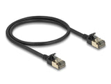 Delock RJ45 Netzwerkkabel Cat.8.1 F/FTP Slim Pro 0,5 m schwarz