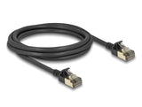 Delock RJ45 Netzwerkkabel Cat.8.1 F/FTP Slim Pro 2 m schwarz