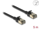 Delock RJ45 Netzwerkkabel Cat.8.1 F/FTP Slim Pro 5 m schwarz