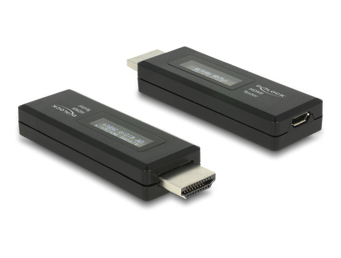 Delock HDMI Tester für EDID Information mit OLED Anzeige