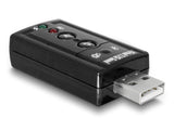 Delock Externer USB 2.0 Sound Adapter Virtual 7.1 - 24 bit / 96 kHz mit S/PDIF