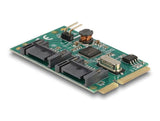Delock Mini PCIe I/O PCIe full size 2 x SATA 6 Gb/s