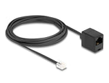 Delock Telefonkabel RJ11 Stecker zu RJ45 Buchse schwarz 3 m