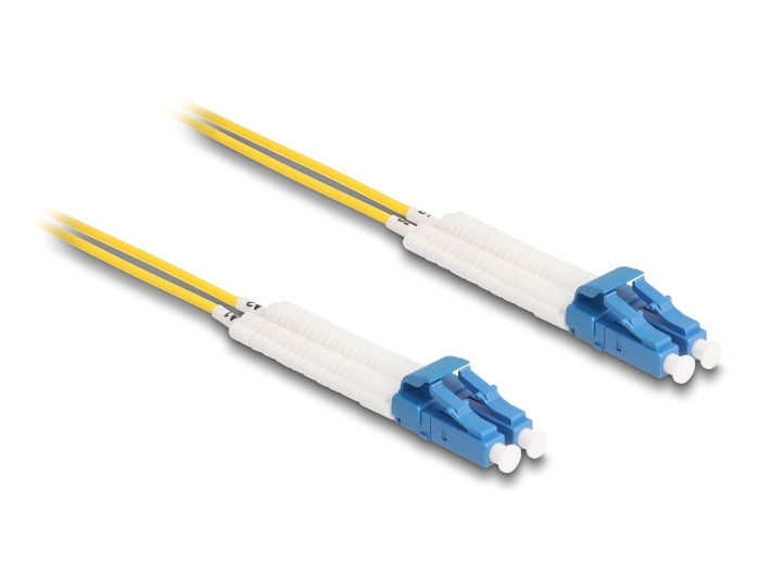 Delock LWL Kabel LC Duplex zu LC Duplex Singlemode OS2 winkelbar 2 m