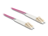 Delock LWL Kabel LC Duplex zu LC Duplex Multimode OM4 winkelbar 5 m