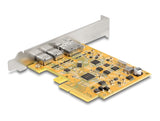 Delock PCI Express x4 Karte zu 1 x extern USB Type-C™ 10 Gbps Buchse + 1 x extern USB Type-C™ 10 Gbps (DP Alt Mode) Buchse