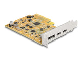Delock PCI Express x4 Karte zu 1 x extern USB Type-C™ 10 Gbps Buchse + 1 x extern USB Type-C™ 10 Gbps (DP Alt Mode) Buchse