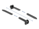 Delock Kabelbinder mit Metallzunge L 343 x B 12,7 mm 10 Stück schwarz