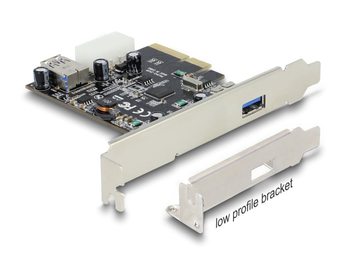 Delock PCI Express x4 Karte > 1 x extern + 1 x intern SuperSpeed USB 10 Gbps (USB 3.1 Gen 2) Typ A Buchse