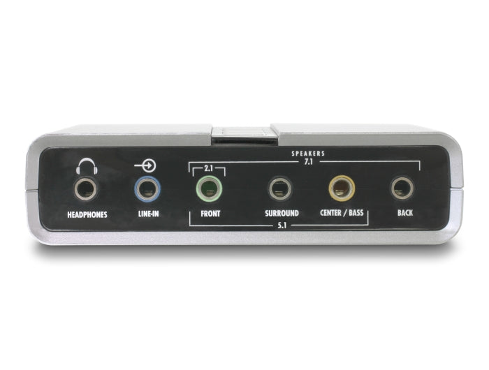 Delock USB Sound Box 7.1 mit TOSLINK Ein- und Ausgang