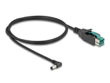Delock PoweredUSB Kabel Stecker 12 V zu DC 5,5 x 2,1 mm Stecker gewinkelt 1 m