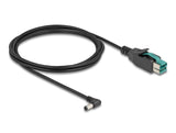 Delock PoweredUSB Kabel Stecker 12 V zu DC 5,5 x 2,1 mm Stecker gewinkelt 2 m