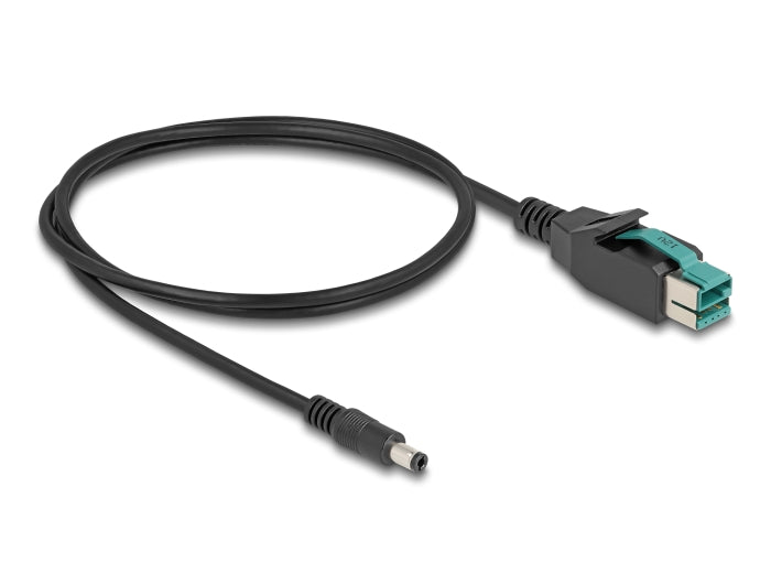 Delock PoweredUSB Kabel Stecker 12 V zu DC 5,5 x 2,5 mm Stecker 1 m